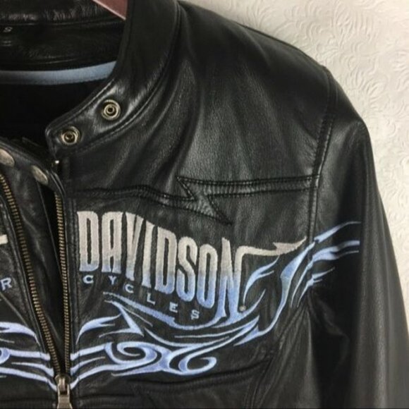 SMALL Harley Davidson Women's Leather Jacket - Picture 5 of 8